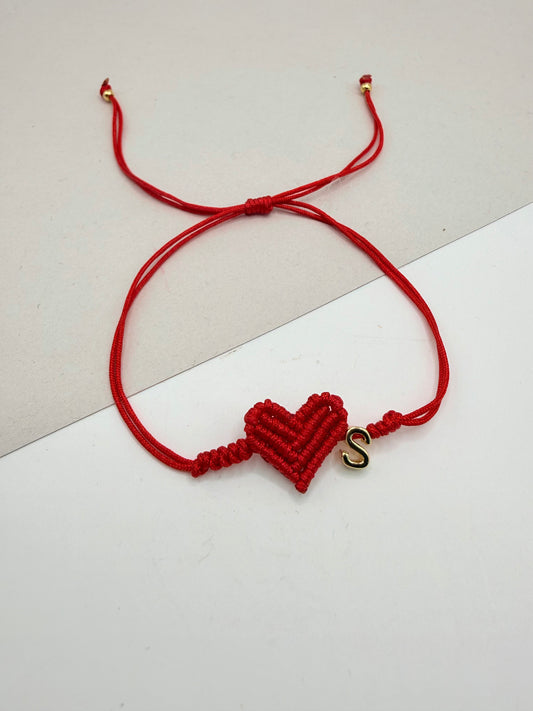 Bracelet Initial Heart (P018)