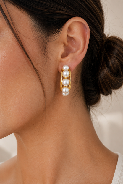 Pearl Hoops