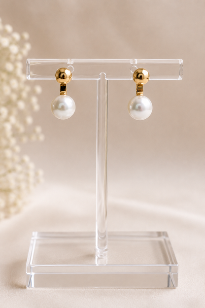 Pearl and Gold Stud