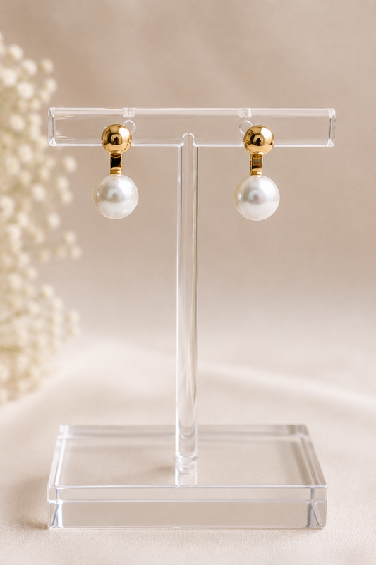 Pearl and Gold Stud