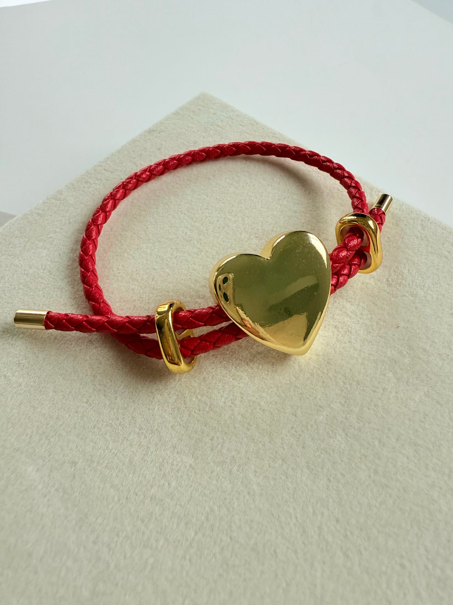 Initial Leather Bracelet (P016)