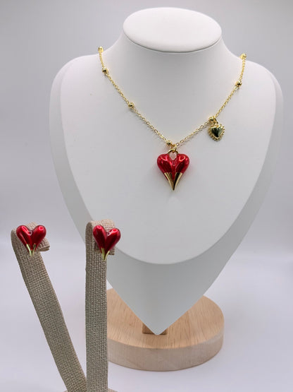 Necklace Heart Fire (N003)
