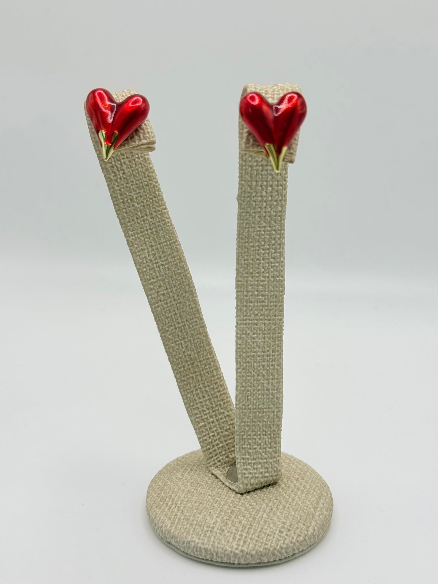 Earrings Heart Fire (A026)