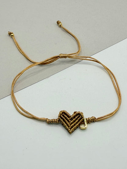 Bracelet Initial Heart (P018)