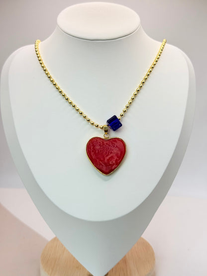 Necklace Aura Heart   (N012)