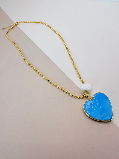 Necklace Aura Heart   (N012)