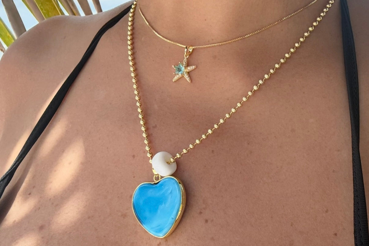 Necklace Aura Heart   (N012)