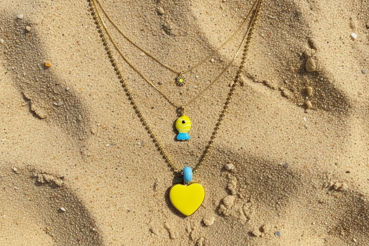 Necklace Aura Heart   (N012)