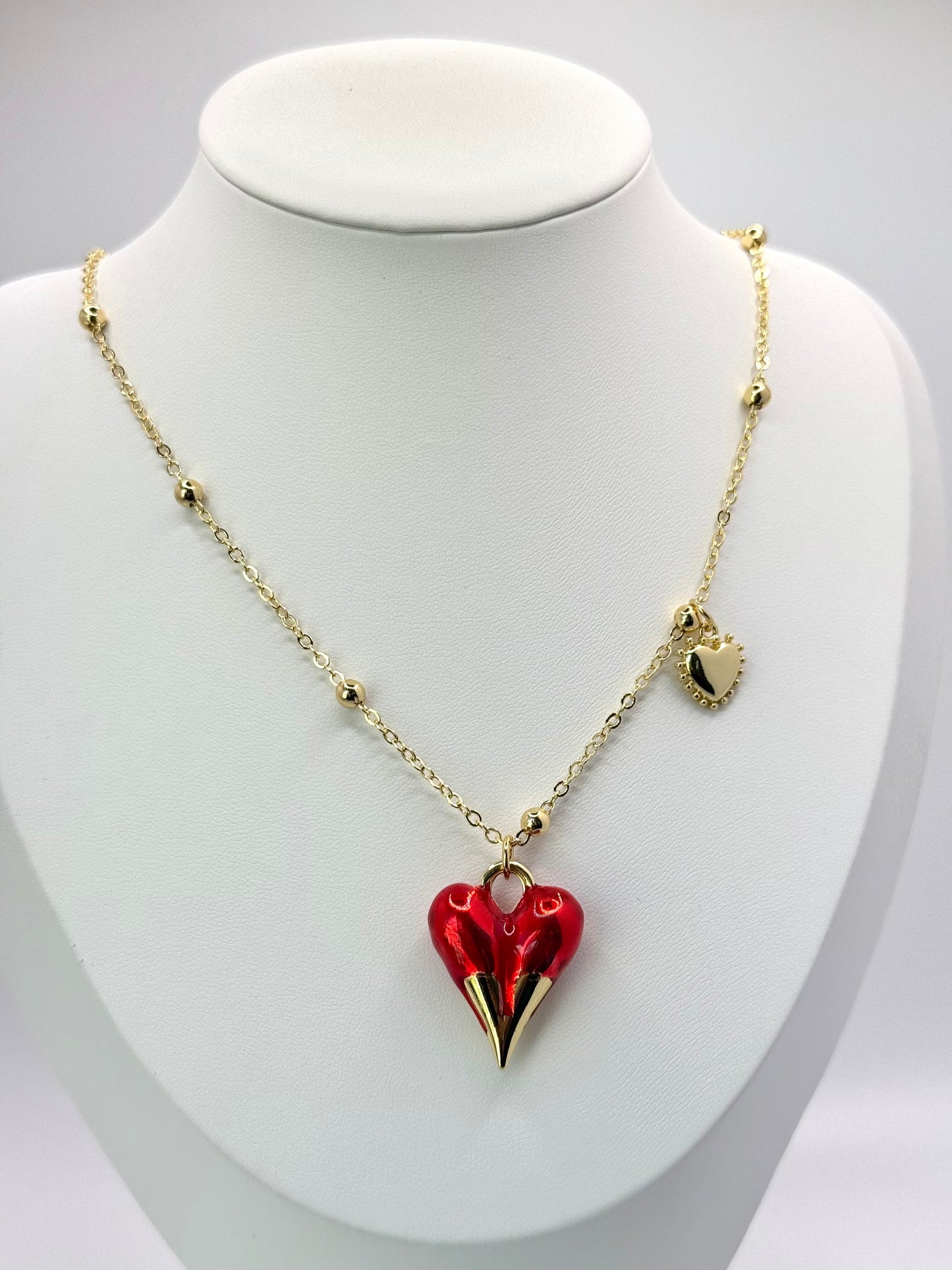 Necklace Heart Fire (C015)