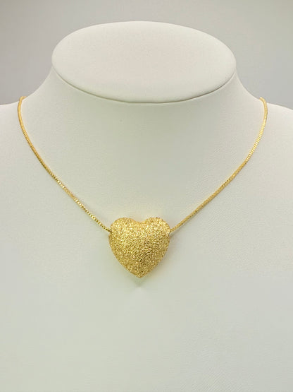 Necklace Golden Heart (C017)