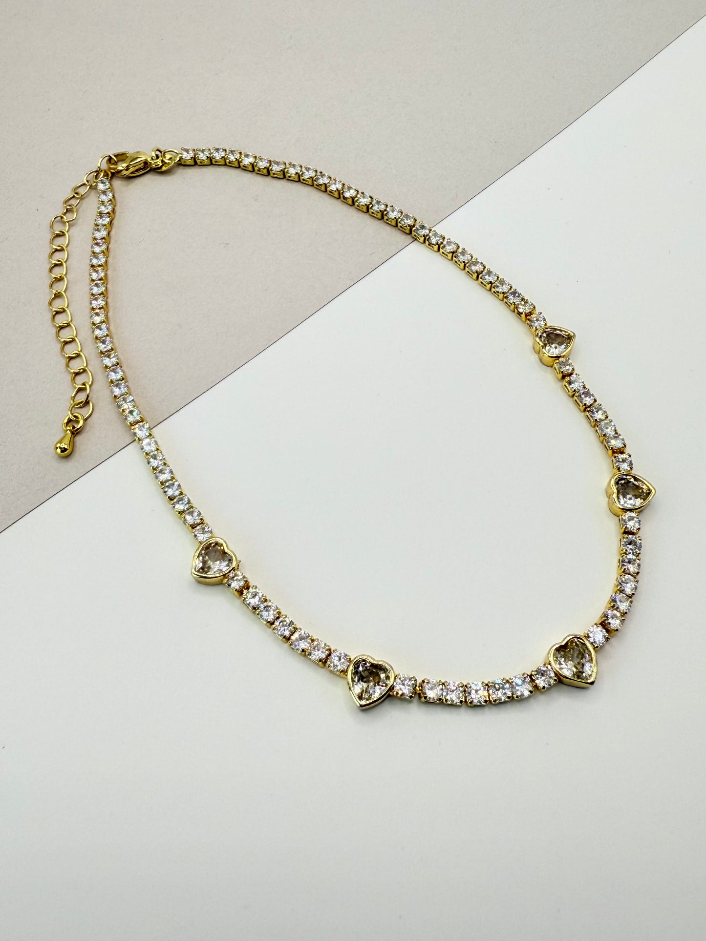 Necklace Heart Zircon (C018)