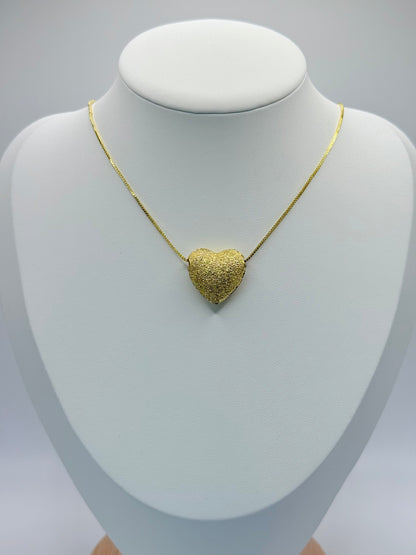 Necklace Golden Heart (C017)