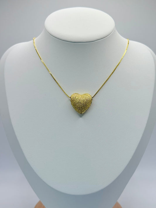 Necklace Golden Heart (C017)