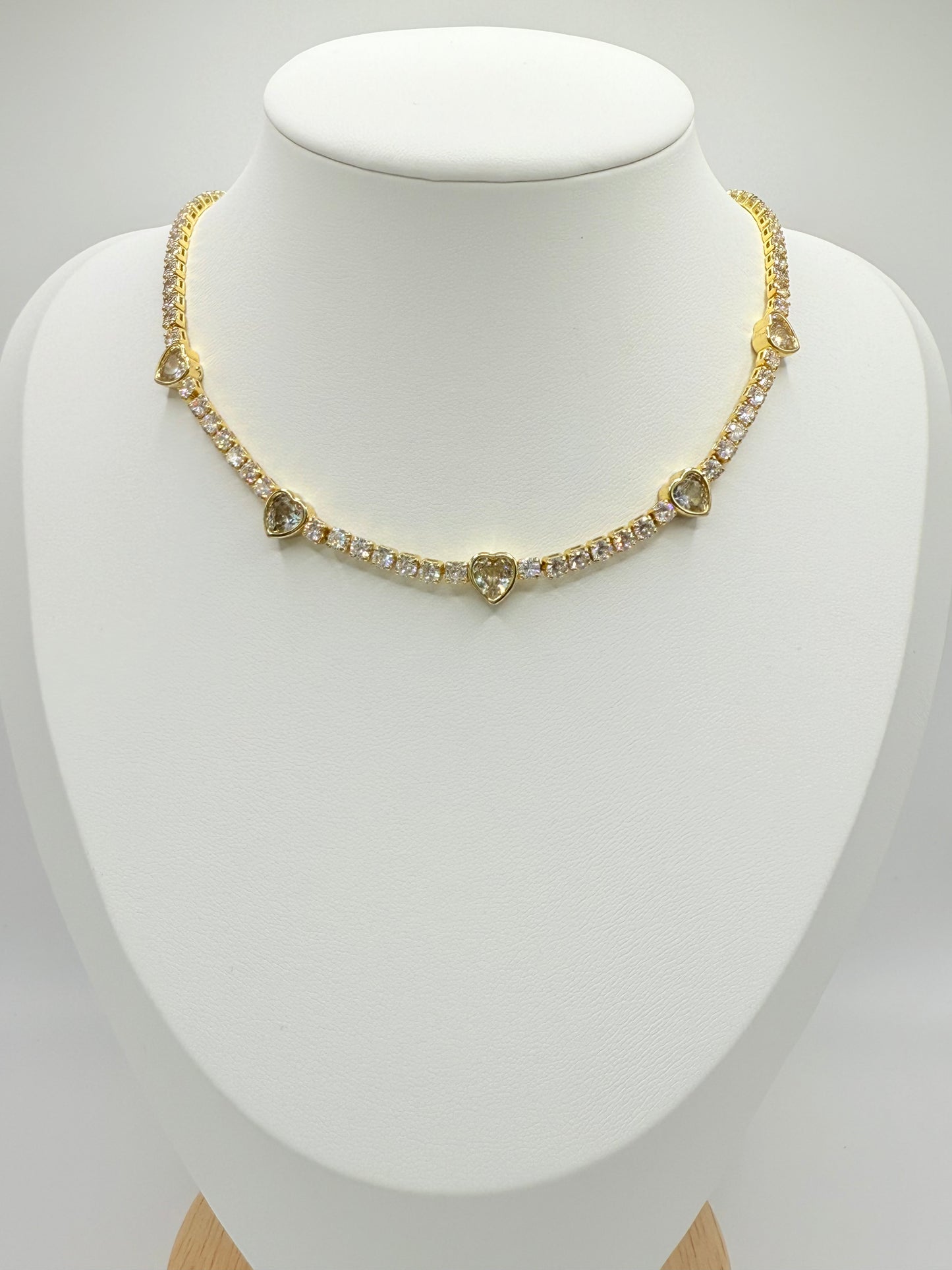 Necklace Heart Zircon (C018)