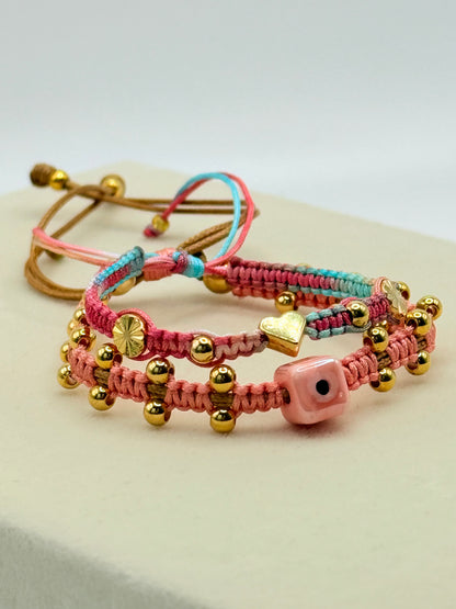 Bracelets Pink Eye (P004)