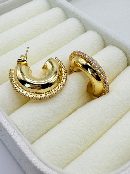 Earrings Zircon (A012)