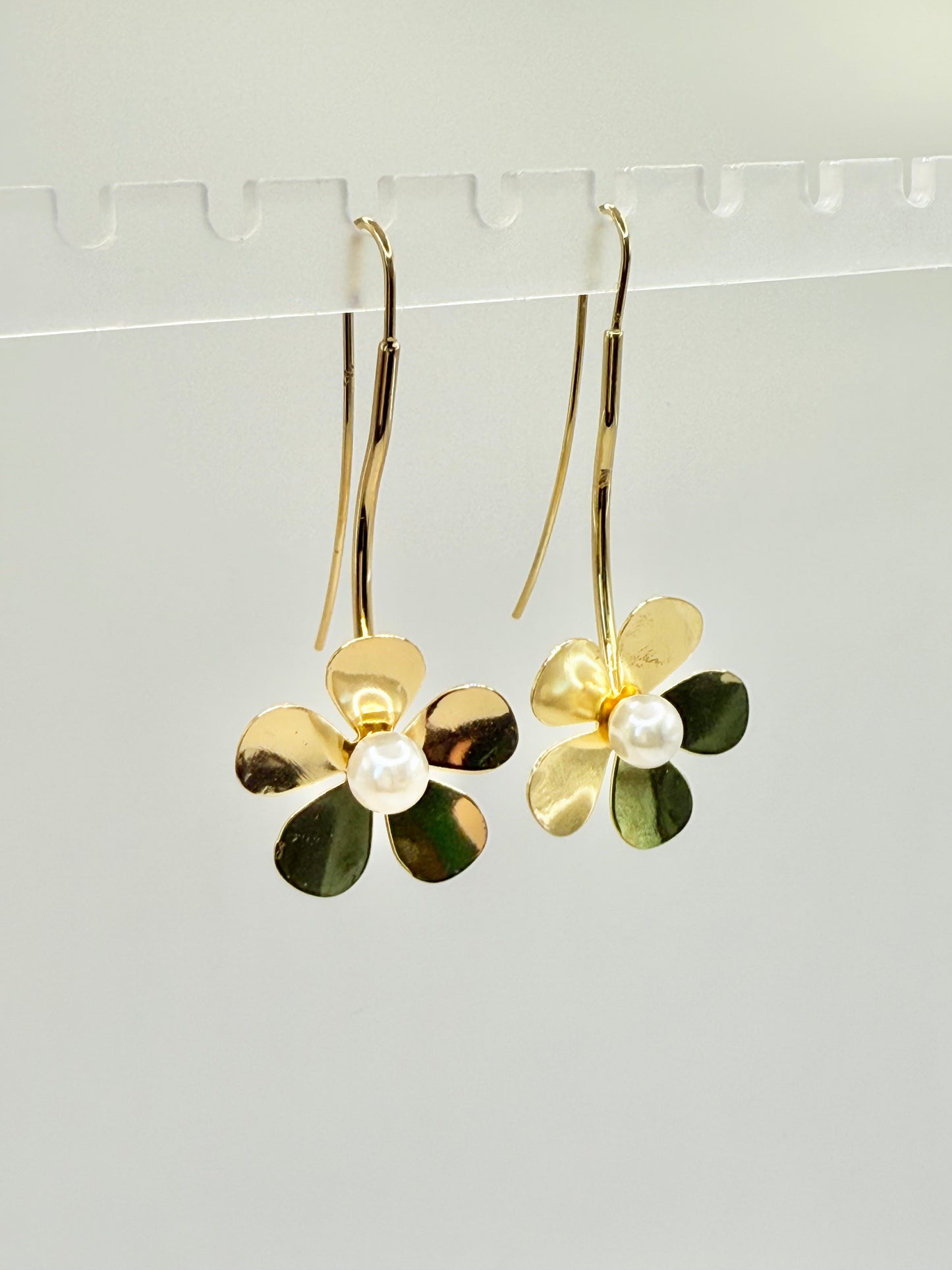 Earrings Long Flower (A008)