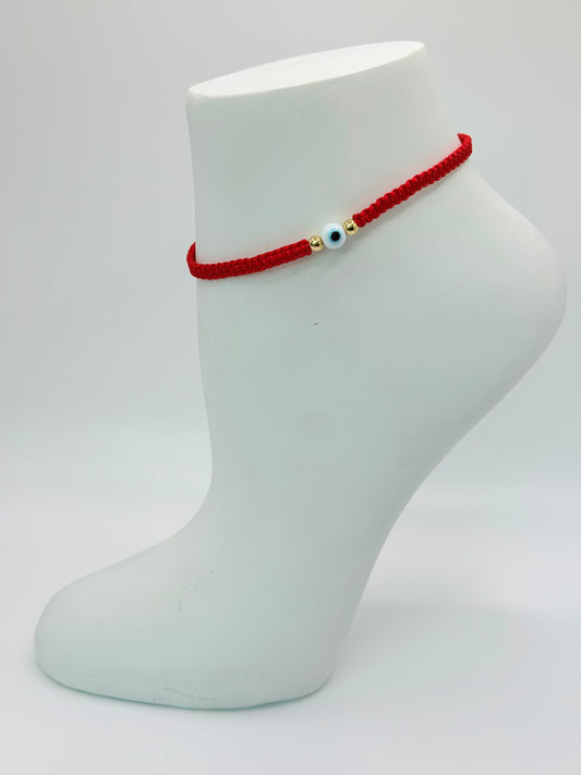 Anklet white Eye (T002)