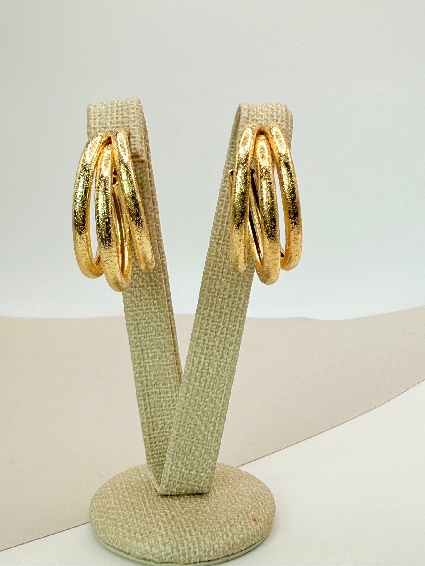 Earrings Three Rings (A002)