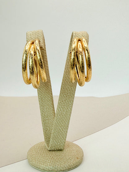 Earrings Three Rings (A002)