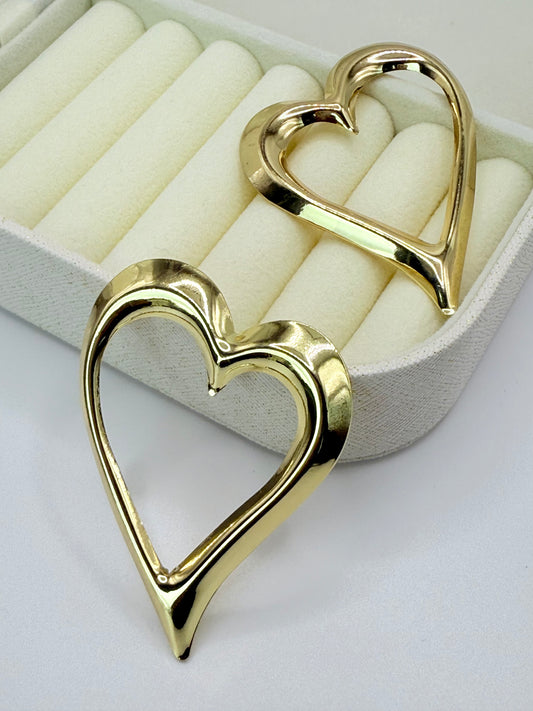 Earrings Big Heart (A003)