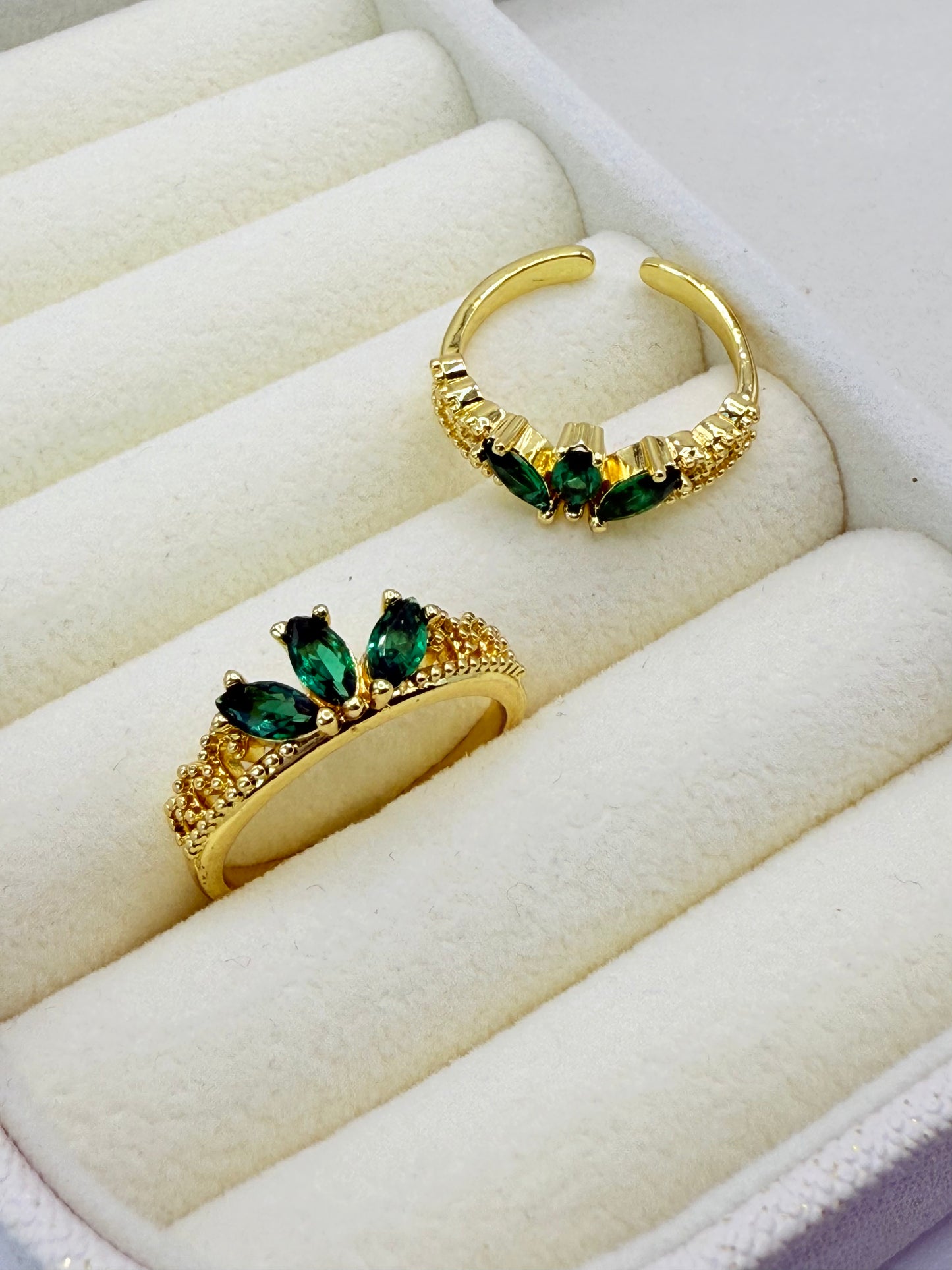 Emerald Crown Ring (R003)